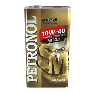 روغن موتور خودرو پترونول مدل فول گلد 10w40 نیمه سنتتیک فلزی حجم 5 لیتر